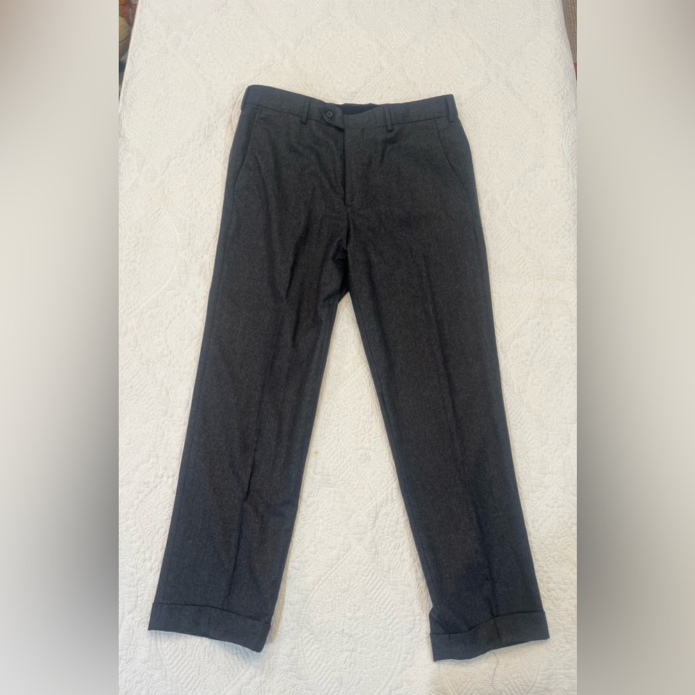 Brooks Brothers 1818 Madison Charcoal Gray 100% Wool Pants 35x30 men’s pants